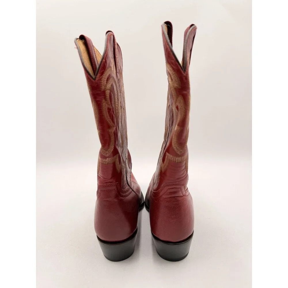 Shyanne Women's Lucille Red Leather Western Boot Snip Toe Size 10M - Picture 4 of 7